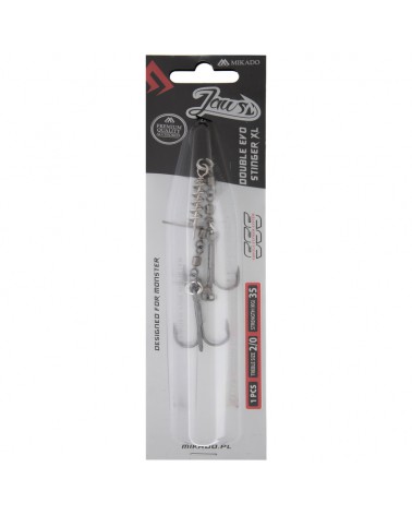 Dozbrojka Mikado Jaws Z Krętlików Double Evo Stinger XL 35kg Kotwice Nr 2/0 op. 1szt.