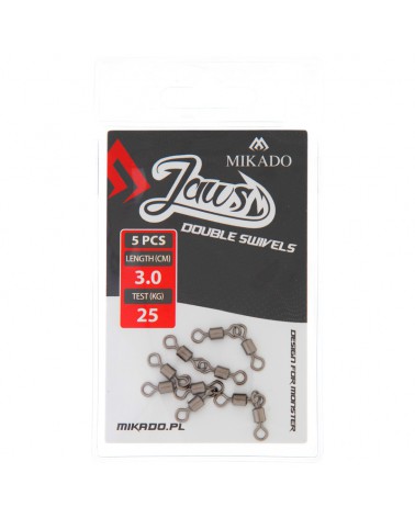 Krętlik Mikado Jaws Double Swivels 25kg op. 5szt.