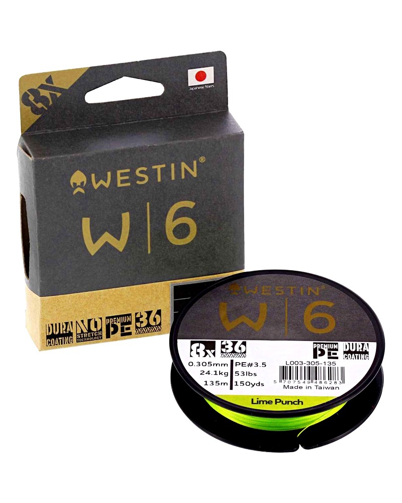 Plecionka Westin W6 8 Braid Lime Punch 0.165mm 135m 8.3kg