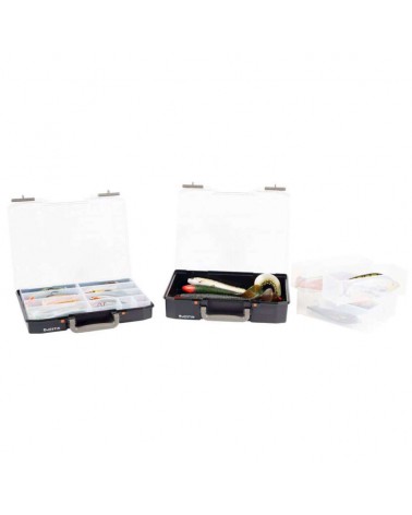 Pudełko Westin Na Przynęty W6 Lure Vault Incl. 10 inserts Black/Clear 5.7x33.7x27.8cm