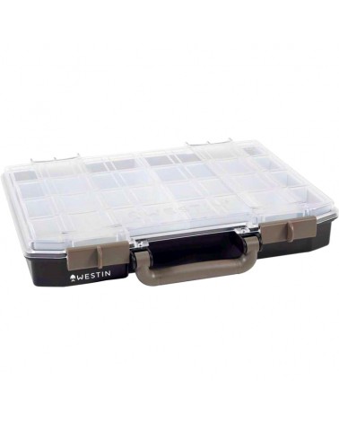 Pudełko Westin Na Przynęty W6 Lure Vault Incl. 10 inserts Black/Clear 5.7x33.7x27.8cm