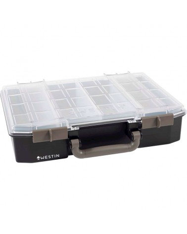 Pudełko Westin Na Przynęty W6 Lure Vault Incl. 4 inserts Black/Clear 33.7x27.8x7.9cm