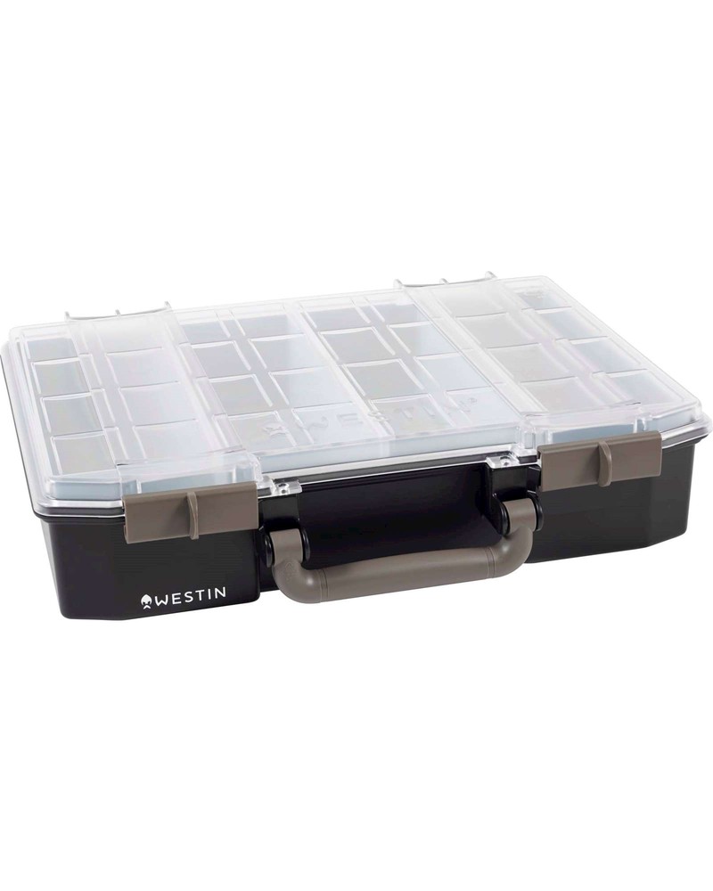 Pudełko Westin Na Przynęty W6 Lure Vault Incl. 4 inserts Black/Clear 33.7x27.8x7.9cm