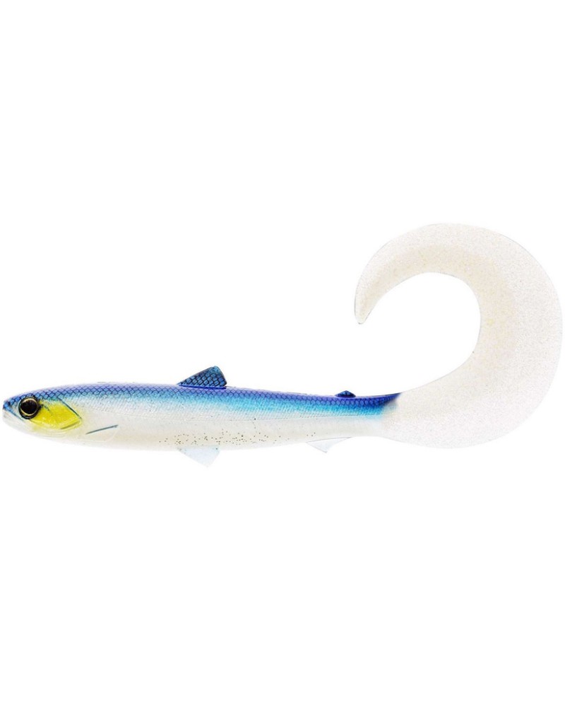 Guma Westin BullTeez Curltail 10cm 6g Blue Headlight