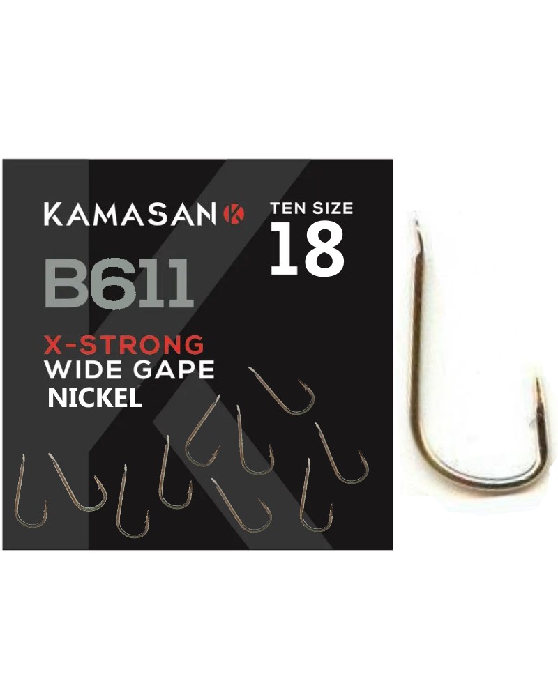 Haczyki Kamasan B611 Barbed roz.18 10szt.