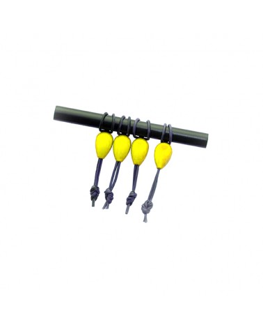 Łączniki Do Gumy Drennan Dacron Connectors Medium Yellow 4szt.
