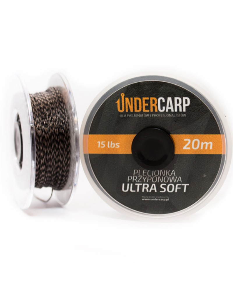 Plecionka Undercarp Przyponowa Ultra Soft 20m 15lbs Brązowa