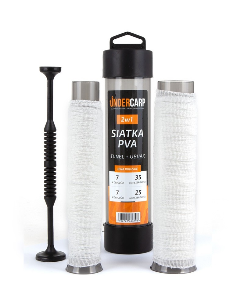 Siatka PVA Undercarp 2w1 25mm+35mm 7m Tunel+Ubijak