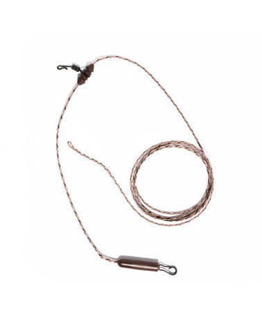 Gotowy Zestaw Karpiowy Undercarp Chod Rig Z Leadcorem 45lbs 100cm Brązowy
