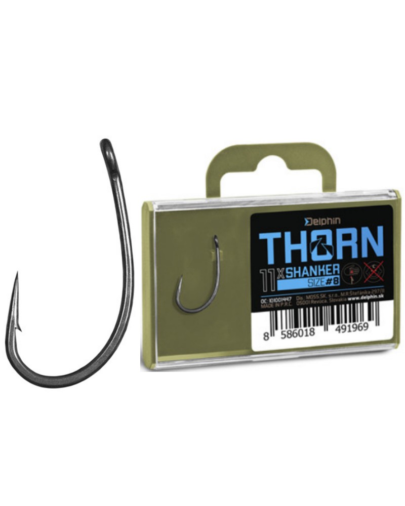 Haczyki Karpiowe Delphin Thorn Shanker roz. 4 11szt.