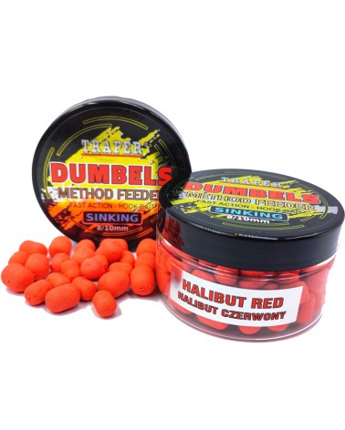 Dumbels Traper Sinking Halibut Red 8-10mm 50g