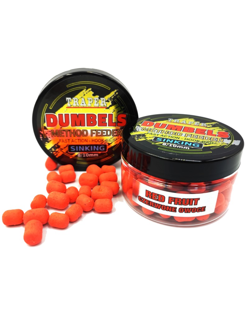 Dumbels Traper Sinking Czerwone Owoce 8-10mm 50g