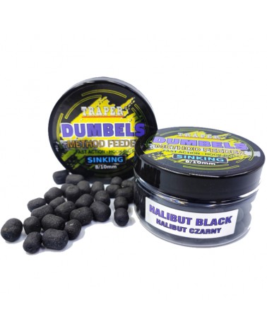 Dumbels Traper Sinking Halibut Black 8-10mm 50g