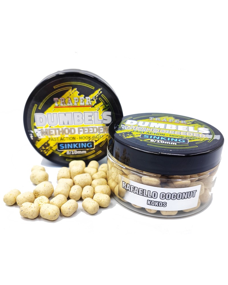 Dumbels Traper Sinking Kokos Raffaello Coconut 8-10mm 50g