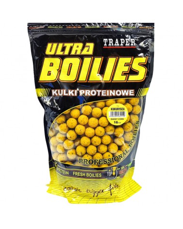 Kulki Proteinowe Traper Ultra Zanętowe Kukurydza 16mm 1kg
