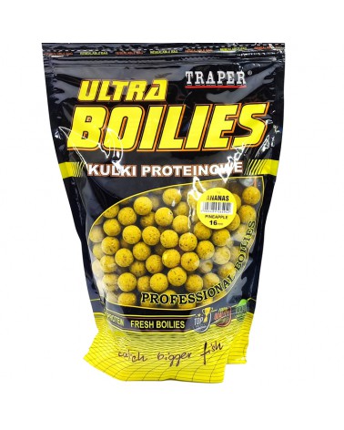 Kulki Proteinowe Traper Ultra Zanętowe Ananas 16mm 1kg