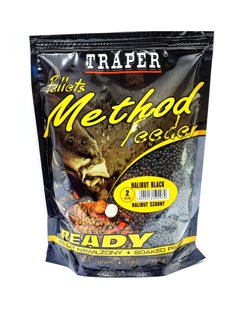 Method Feeder Pellet Traper Ready Halibut Black 2mm 500g