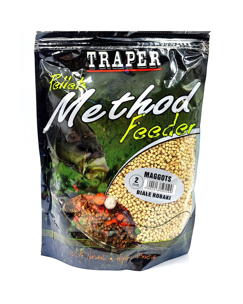 Method Feeder Pellet Traper Białe Robaki 2mm 500g