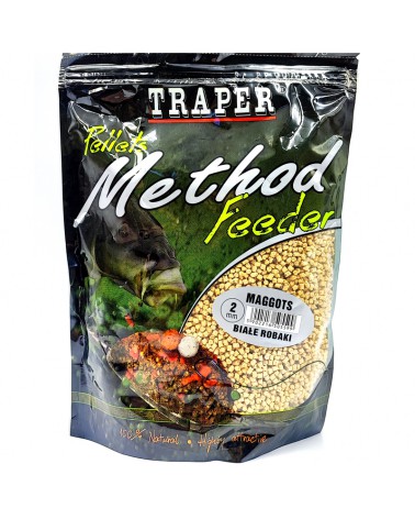 Method Feeder Pellet Traper Białe Robaki 2mm 500g