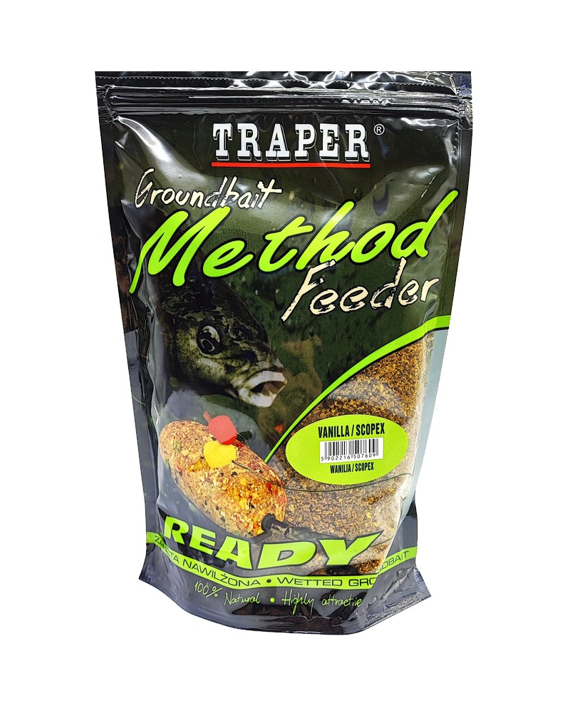 Zanęta Traper Method Feeder Ready Wanilia/Scopex 750g