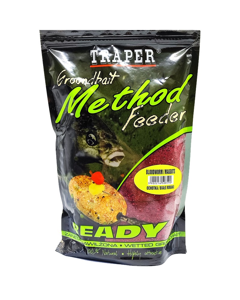Zanęta Traper Method Feeder Ready Ochotka Białe Robaki 750g
