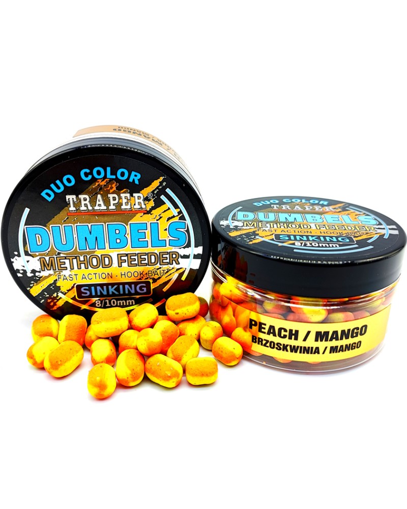 Dumbels Traper Duo Color Sinking Brzoskwinia/Mango 8-10mm 30g