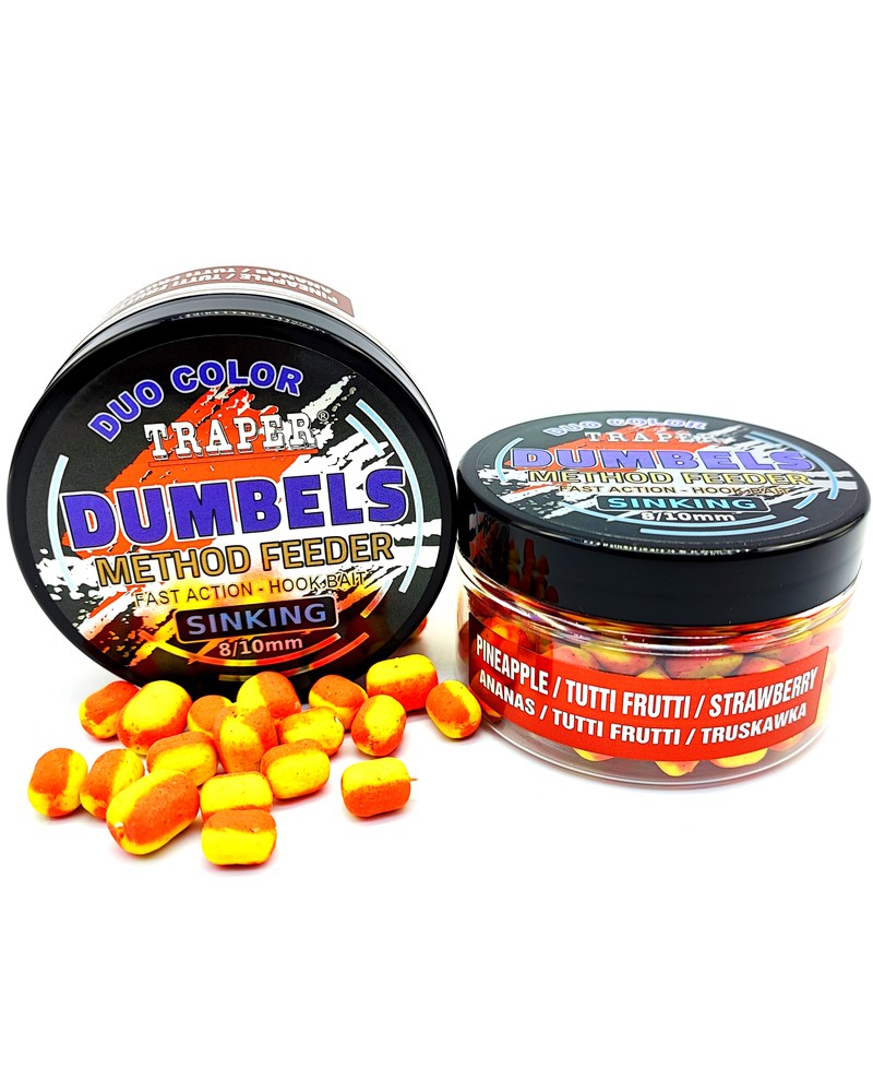 Dumbels Traper Duo Color Sinking Ananas/Tutti Frutti/Truskawka 8-10mm 30g