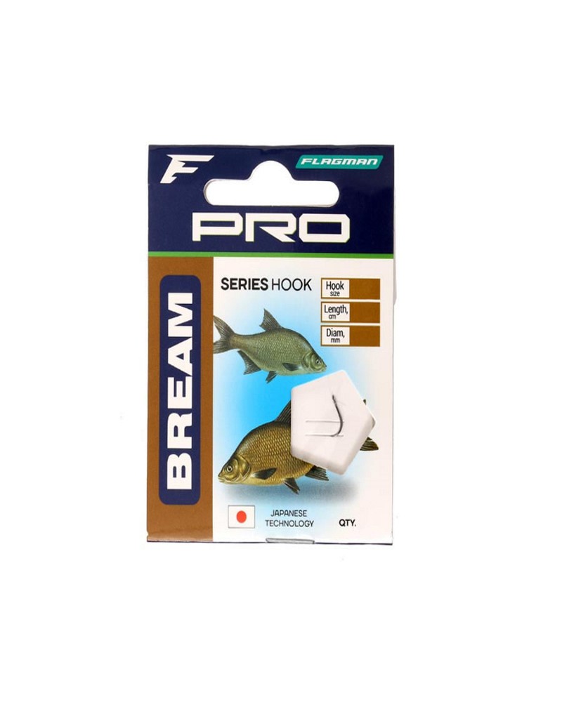 Haczyki z przyponem Flagman Bream Nr12 0.12mm 90cm 7szt.