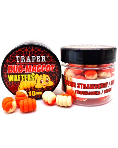 Wafters Traper Duo-Maggot Method Feeder Truskawka/Krem 10mm 25g
