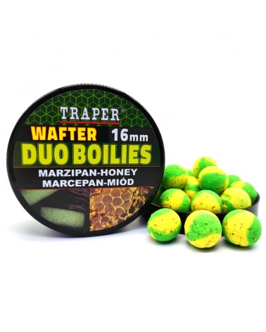 Kulki Proteinowe Traper Wafter Duo Boilies Marcepan/Miód 16mm 40g