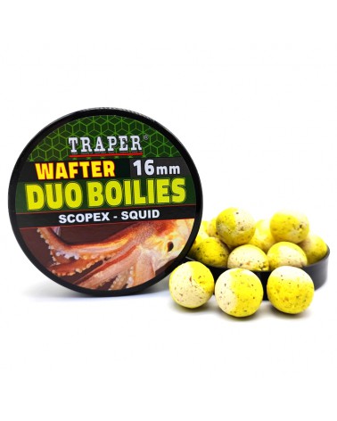 Kulki Proteinowe Traper Wafter Duo Boilies Scopex/Squid 16mm 40g
