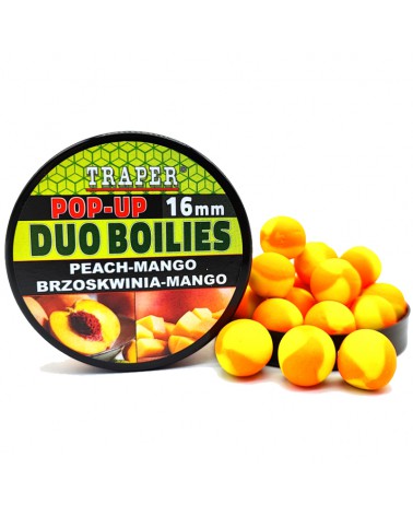 Kulki Proteinowe Traper Pop-Up Duo Boilies Brzoskwinia/Mango 16mm 40g