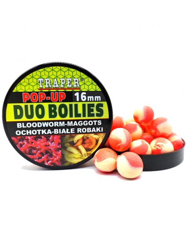Kulki Proteinowe Traper Pop-Up Duo Boilies Ochotka/ Białe Robaki 16mm 40g