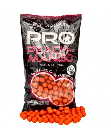 Kulki Zanętowe Starbaits Probiotic Peach & Mango 14mm 1kg