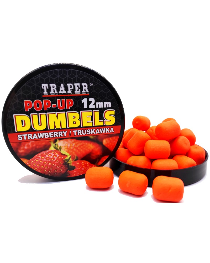 Dumbels Traper Pop-Up Truskawka 12mm 40g