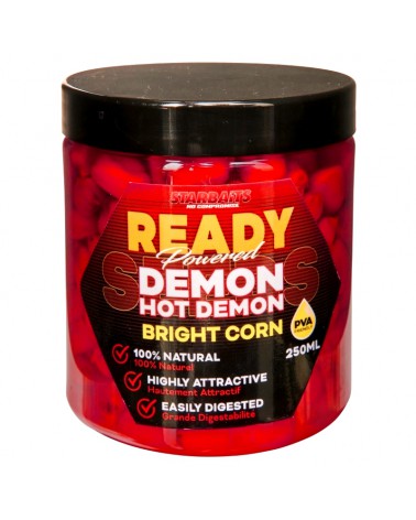 Kukurydza Haczykowa Starbaits Ready Bright Corn Demon 250ml