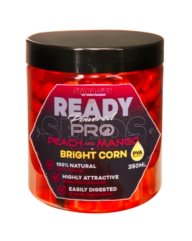 Kukurydza Haczykowa Starbaits Ready Bright Corn Peach Mango 250ml