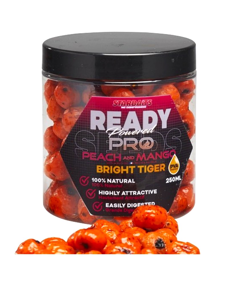 Orzech Tygrysi Haczykowy Starbaits Ready Bright Tiger Peach Mango 250ml