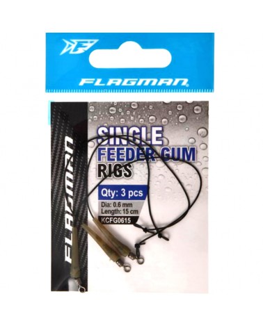 Łącznik Flagman Zestaw Do Koszyka Feeder Guma 0.60mm 15cm 3szt.