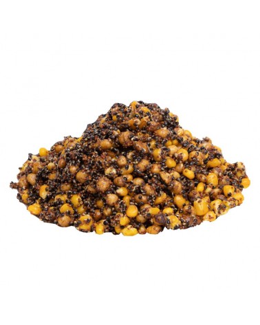 Mix Ziaren Carp Target Na Karpia Kukurydza Orzech Tygrysi Konopia Rzepik 12kg + Wiadro 17l