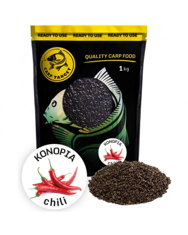 Ziarno Carp Target Gotowa Konopia Wędkarska Chili 1kg