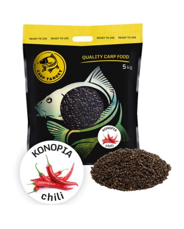 Ziarno Carp Target Gotowa Konopia Wędkarska Chili 5kg