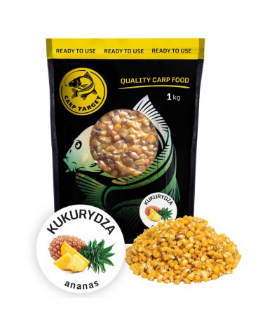 Ziarno Carp Target Gotowa Kukurydza Zanętowa Ananas 1kg