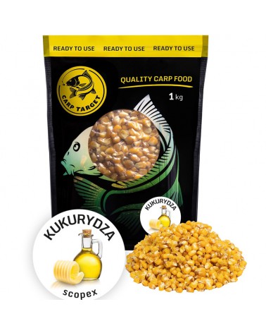 Ziarno Carp Target Gotowa Kukurydza Zanętowa Scopex 1kg