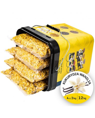 Ziarno Carp Target Gotowa Kukurydza Zanętowa Wanilia 12kg(4x3kg) Wiadro 17l