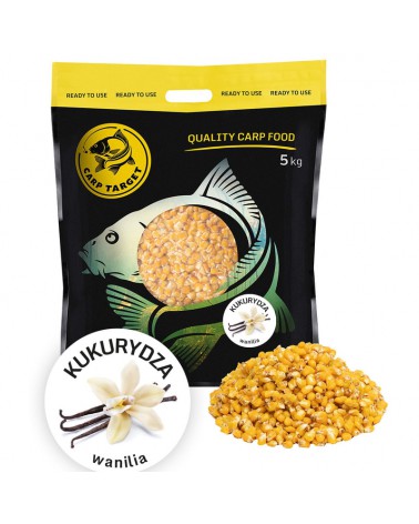 Ziarno Carp Target Gotowa Kukurydza Zanętowa Wanilia 5kg