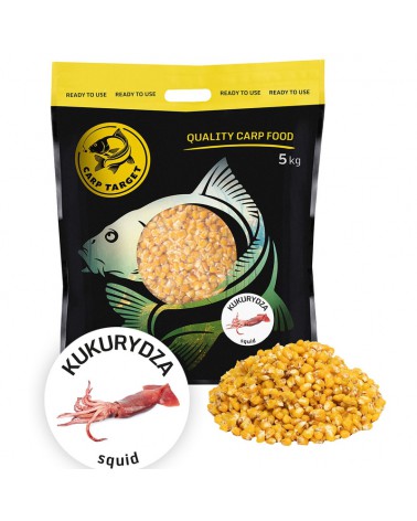 Ziarno Carp Target Gotowa Kukurydza Zanętowa Squid 5kg