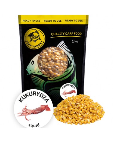 Ziarno Carp Target Gotowa Kukurydza Zanętowa Squid 1kg