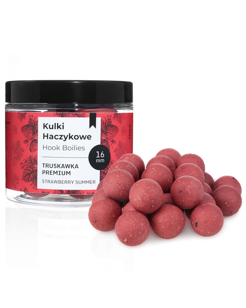 Kulki Haczykowe Carp Target Strawberry Summer Truskawka Premium 16mm 200ml