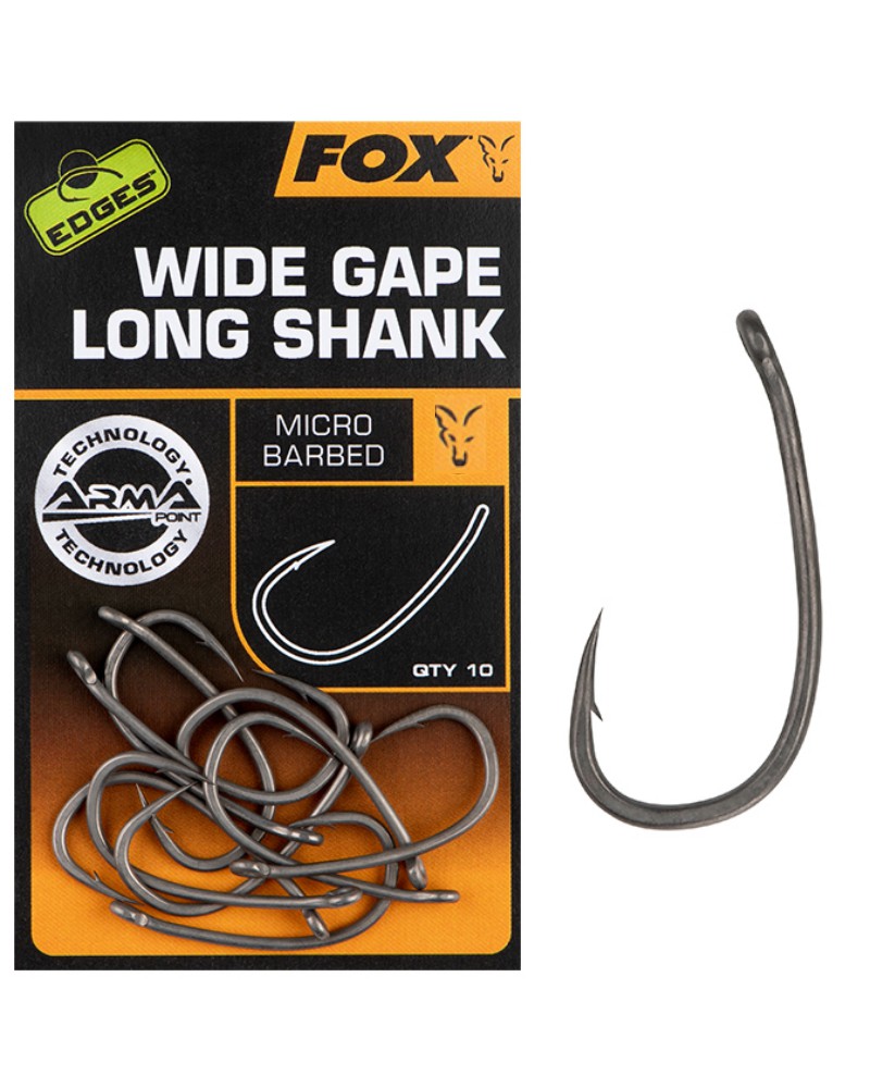 Haczyki Karpiowe Fox Edges Armapoint Super Wide Gape Long Shank Nr 4 10szt.